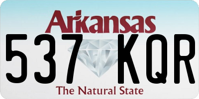 AR license plate 537KQR
