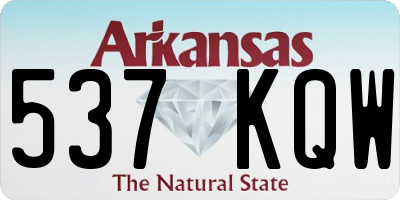AR license plate 537KQW
