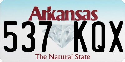 AR license plate 537KQX