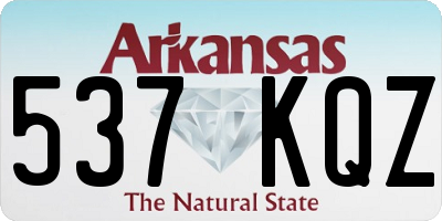 AR license plate 537KQZ