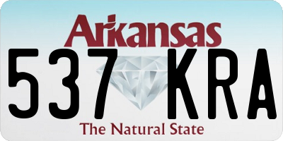AR license plate 537KRA