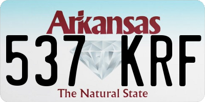 AR license plate 537KRF