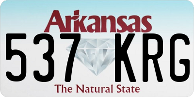 AR license plate 537KRG