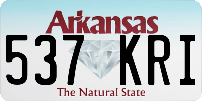 AR license plate 537KRI