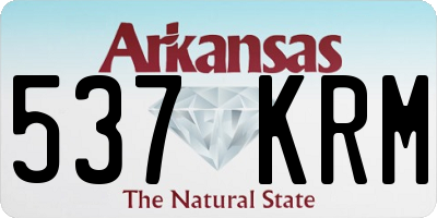 AR license plate 537KRM