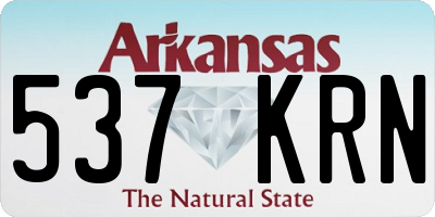 AR license plate 537KRN
