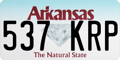 AR license plate 537KRP