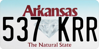 AR license plate 537KRR