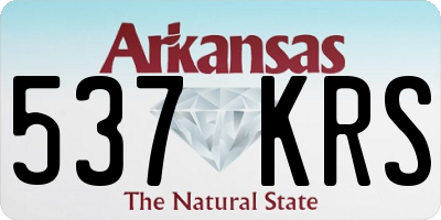 AR license plate 537KRS