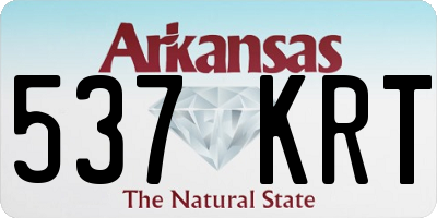 AR license plate 537KRT