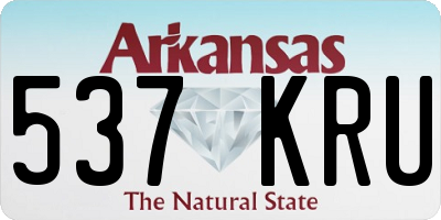 AR license plate 537KRU