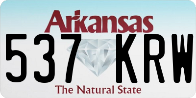 AR license plate 537KRW