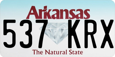 AR license plate 537KRX