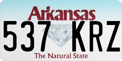 AR license plate 537KRZ