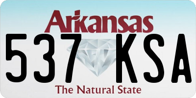 AR license plate 537KSA