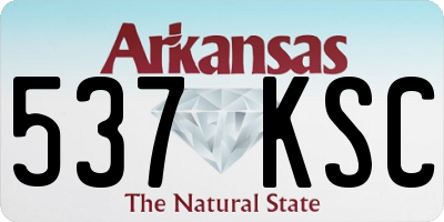 AR license plate 537KSC