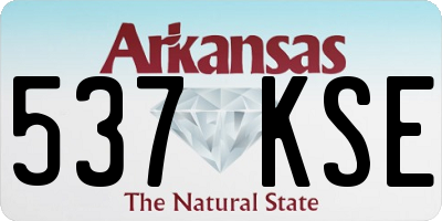 AR license plate 537KSE