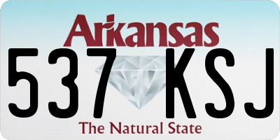 AR license plate 537KSJ