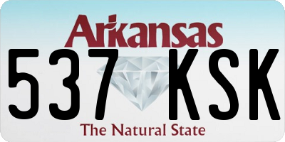 AR license plate 537KSK