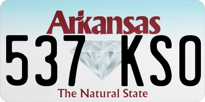 AR license plate 537KSO