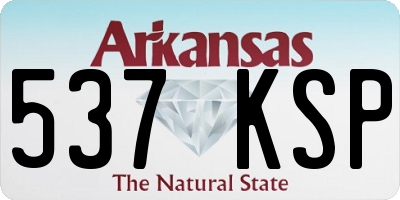 AR license plate 537KSP