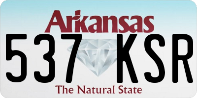 AR license plate 537KSR