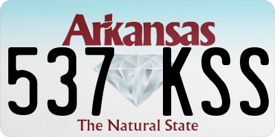 AR license plate 537KSS