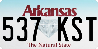 AR license plate 537KST