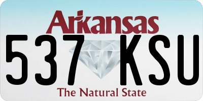 AR license plate 537KSU