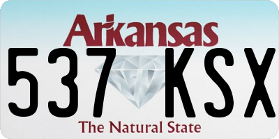 AR license plate 537KSX