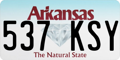 AR license plate 537KSY