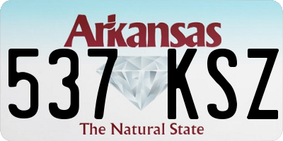 AR license plate 537KSZ