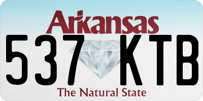 AR license plate 537KTB