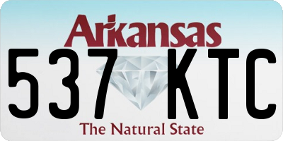 AR license plate 537KTC