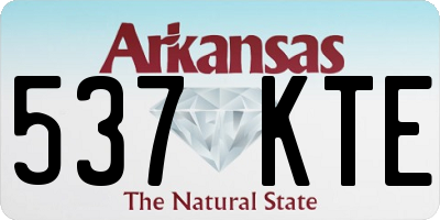 AR license plate 537KTE