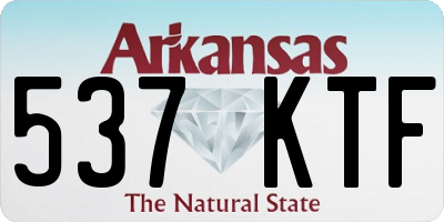 AR license plate 537KTF