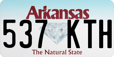 AR license plate 537KTH