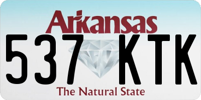 AR license plate 537KTK