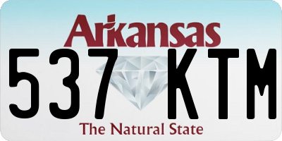 AR license plate 537KTM