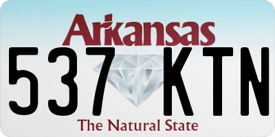 AR license plate 537KTN