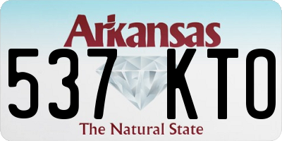 AR license plate 537KTO