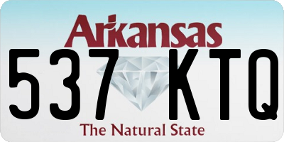 AR license plate 537KTQ