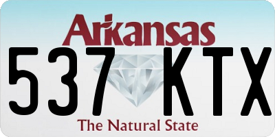 AR license plate 537KTX
