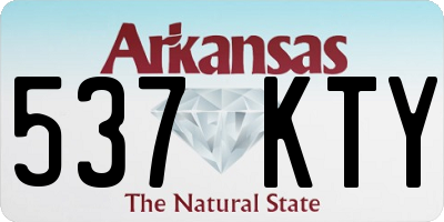 AR license plate 537KTY