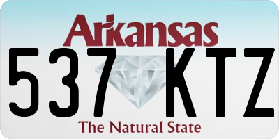 AR license plate 537KTZ