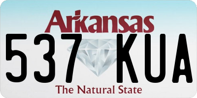 AR license plate 537KUA