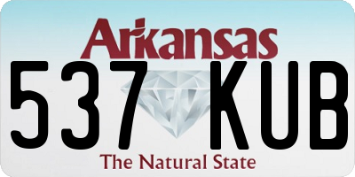 AR license plate 537KUB