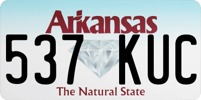 AR license plate 537KUC