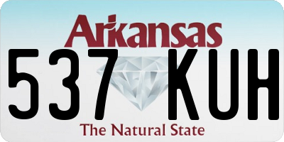 AR license plate 537KUH