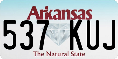 AR license plate 537KUJ
